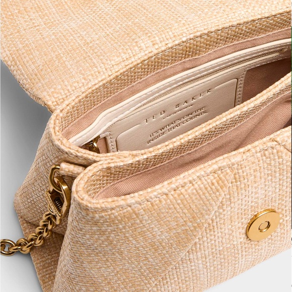 Ted Baker London rosette Gold Chain Shoulder Bag - Picture 4 of 7